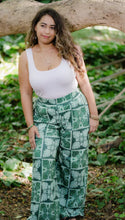 Load image into Gallery viewer, FAM HI Green Palaka Quilt Palazzo