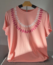 Load image into Gallery viewer, Pink Double Plumeria Molokai Tee