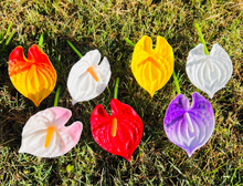 Load image into Gallery viewer, Real Touch Anthurium Ear Picks - Available in 7 Colors
