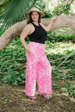 Load image into Gallery viewer, FAM HI Pink Palaka Quilt Palazzo
